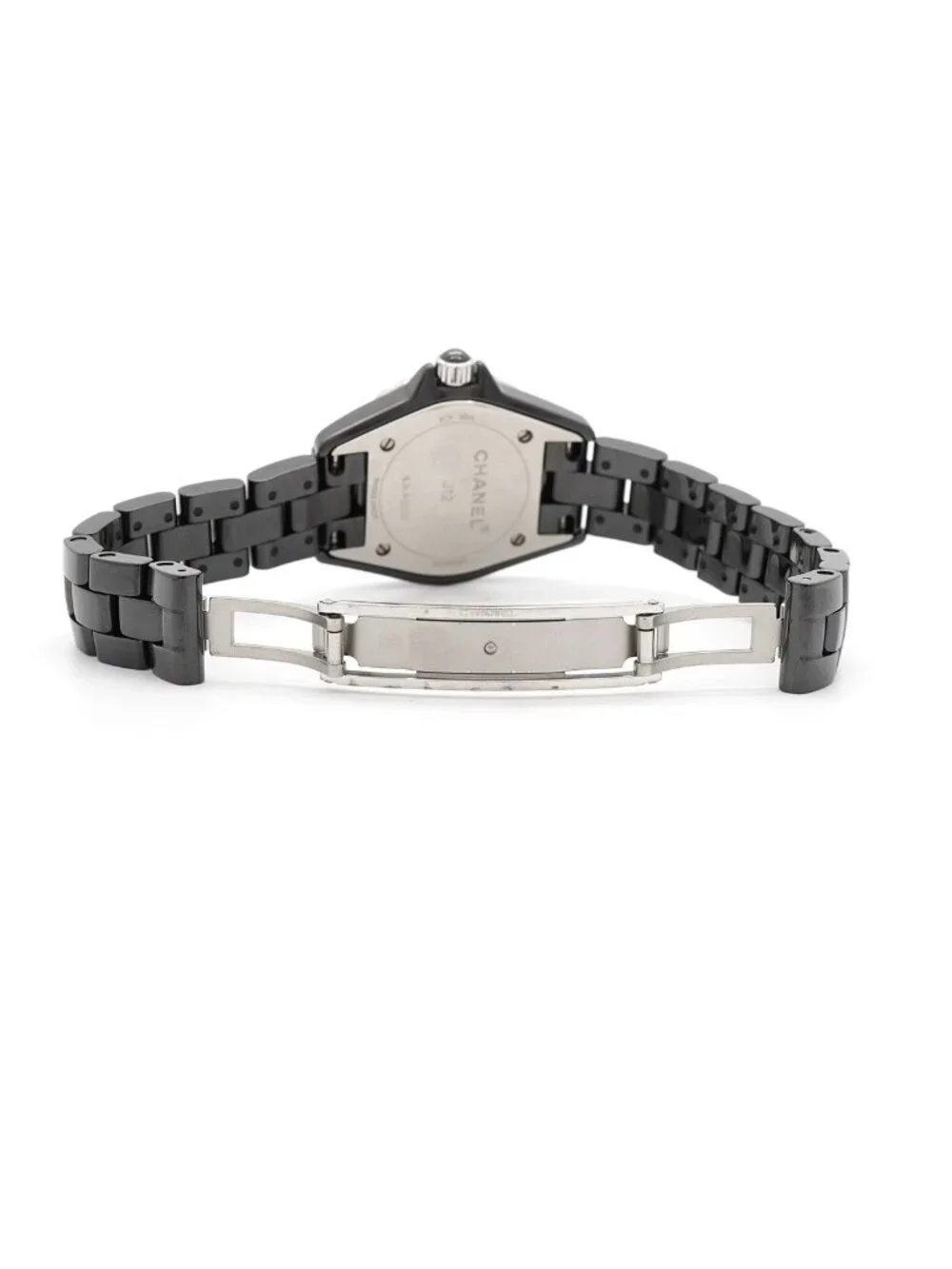 Chanel Diamond Black Dial Watch